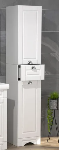 VCM Koupelnová vysoká skříňka Casalo, bílá