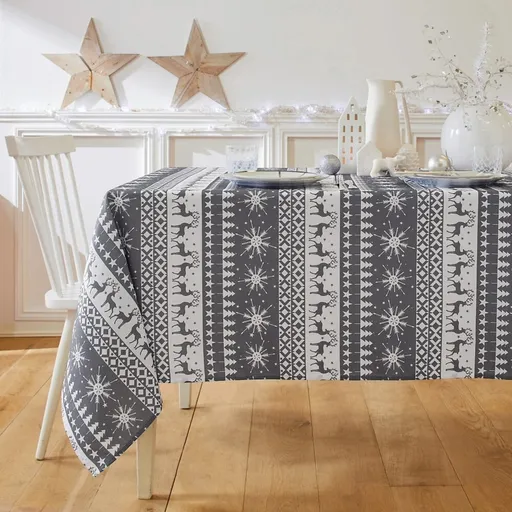 Ubrus s potiskem sobů a vloček