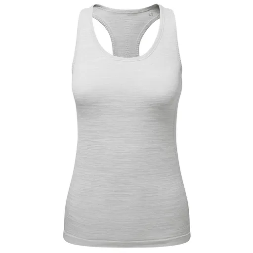 TriDri® Dámské bezešvé sportovní tílko 3D fit - Ledově šedý melír | L