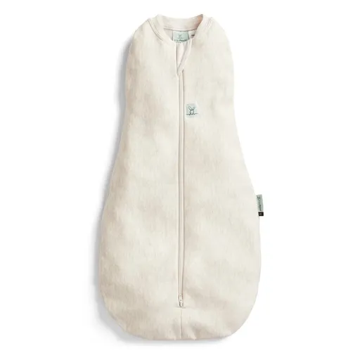 ERGOPOUCH Zavinovačka a vak na spaní 2v1 Cocoon Oatmeal Marle 6-12 m, 8-10 kg, 1 tog
