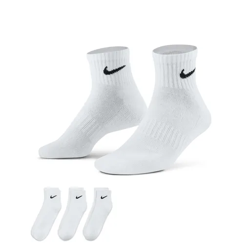 Nike Everyday Cushioned Training Ankle Socks (3 Pairs) M