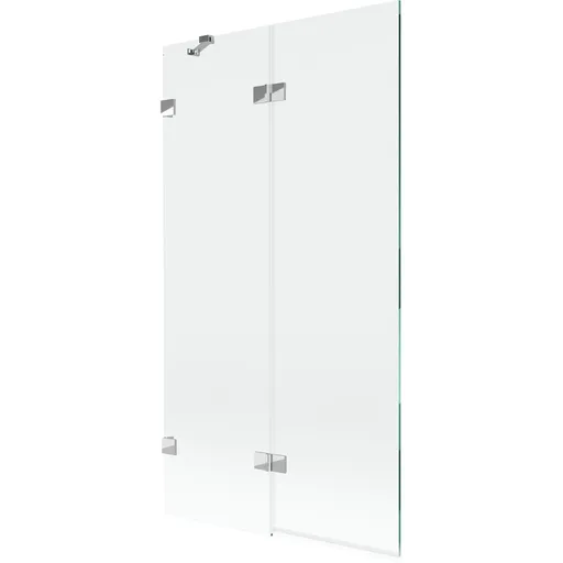 MEXEN/S Lunar vanová zástěna 2-křídlová levá 100 x 150, transparent, chrom 897-100-100-01-00-L