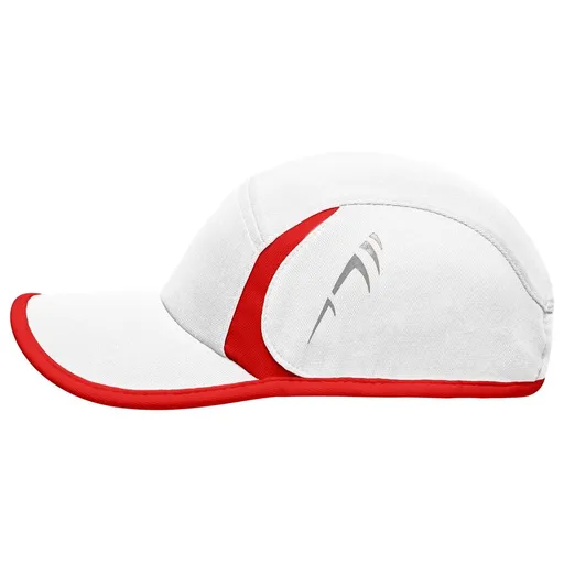 Myrtle Beach (Daiber) Běžecká kšiltovka MB6544 - Bílá / červená | uni