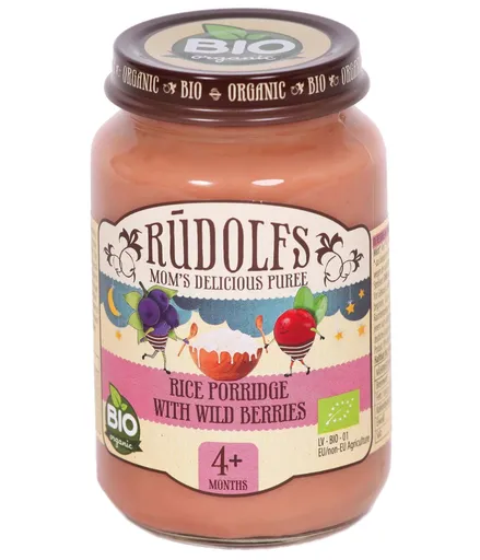 Rudolfs Rýžová kaše s lesními plody BIO 190 g