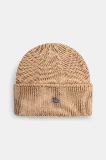 Čepice z vlněné směsi New Era WIDE CUFF BEANIE