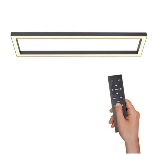 PAUL NEUHAUS PURE-LINES LED stropní svítidlo 110x30 cm 2700-5000K antracit 6023-13