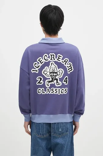 Bavlněná mikina ICECREAM Cone Man Quarter Zip