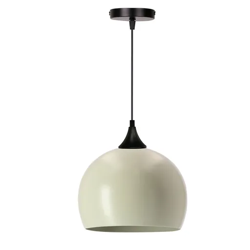 PONTE 1x40W E27 černá závěsná lampa s olivovým stínidlem, moderní stropní svítidlo do kuchyně, jídelny, obývacího pokoje, minimalistický design