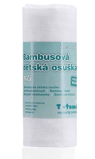 T-tomi Bambusová BIO osuška 1 ks bílá
