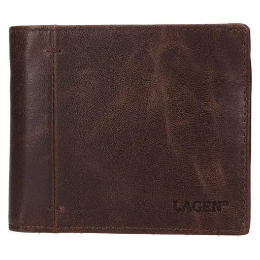 Pánská kožená peněženka Lagen Kelevi - hnědá