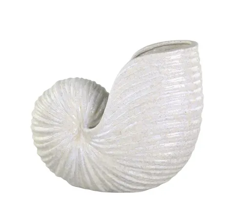 Krémová antik keramická dekorace váza mušle Shells - 38*20*32 cm Chic Antique