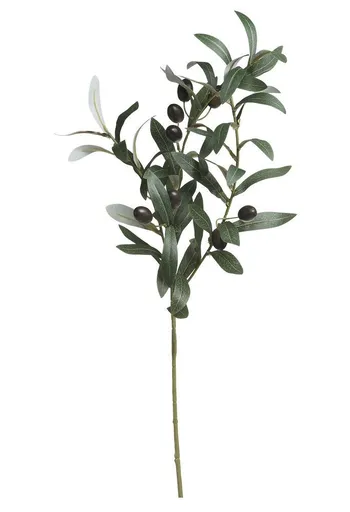 Dekorace umělá větvička olivovník s olivami Olea Tree - 74 cm Chic Antique
