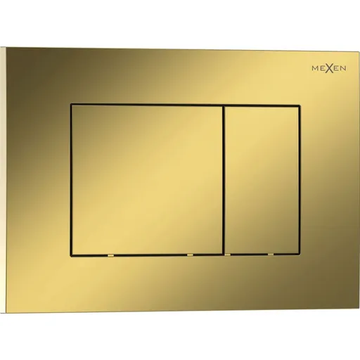 MEXEN Tex 02 splachovací tlačítko, zlatá szampański lesklá 6102-08