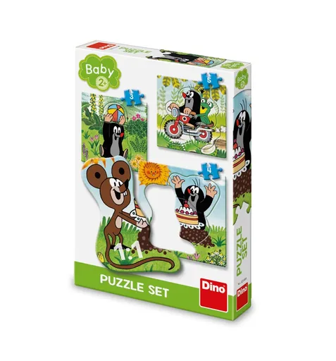Dino Toys Krtek na louce Baby Puzzle set 12 dílků