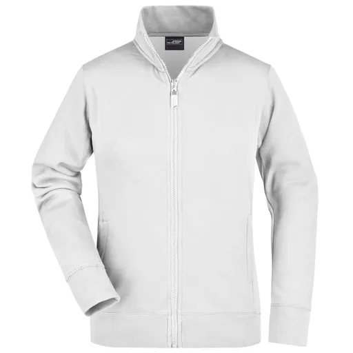 James & Nicholson (Daiber) Dámská jednobarevná mikina JN052 - Bílá | 2XL