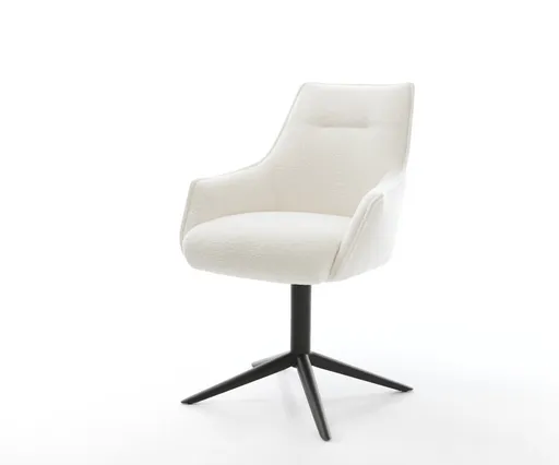 Jídelní židle Alja-Flex s područkami bouclé měkký béžová