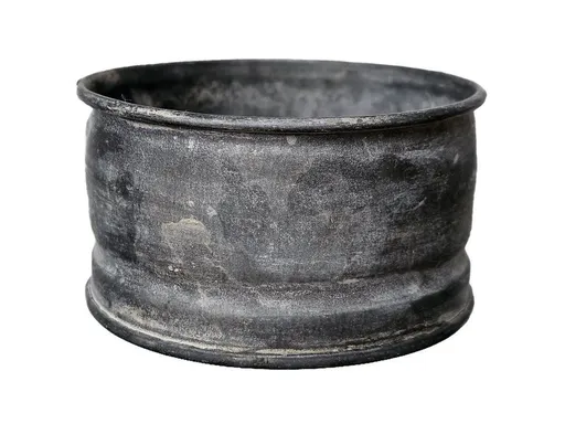 Zinkový antik plechový svícen Dorié  - Ø 8*4cm Sommerfield