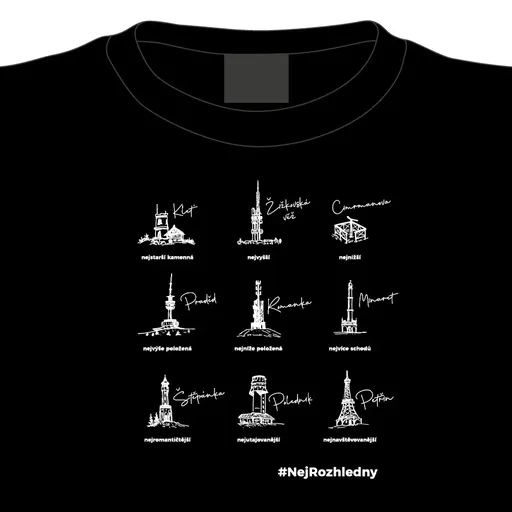 Tričko NEJ Rozhledny, XXL