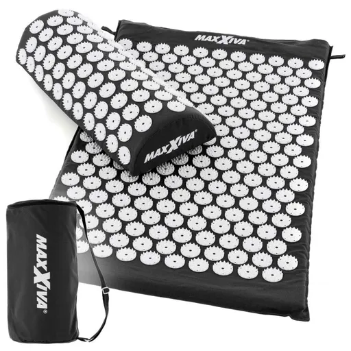 MAXXIVA® 81550 MAXXIVA Akupresurní podložka s polštářem, 75x42 cm, černá