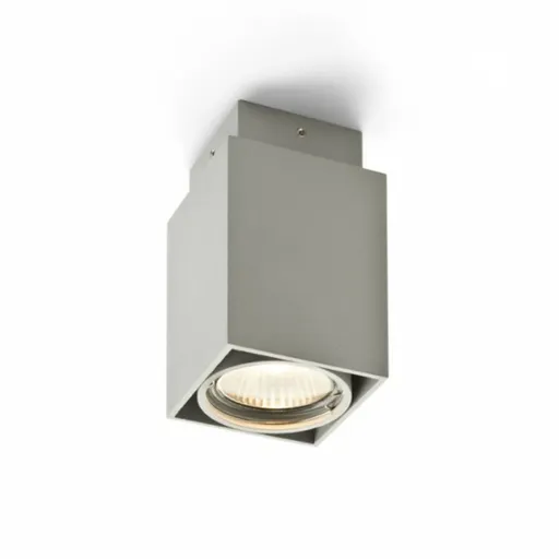 RED - DESIGN RENDL VÝPRODEJ VZORKU RENDL EX GU10 hranatá stropní stříbrnošedá 230V GU10 50W R10164