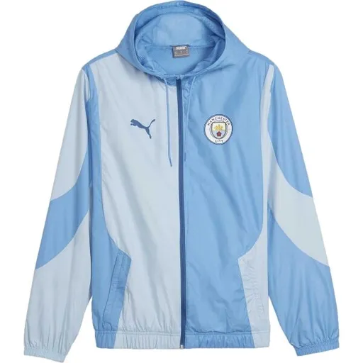 Puma MANCHESTER CITY FC PREMATCH WOVEN JACKET Pánská bunda, modrá, velikost