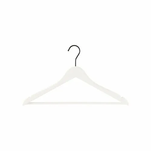 Compactor Ramínko Compactor Lotus s tyčkou z přírodního dřeva, s vroubkováním, šířka 44 cm, bílé