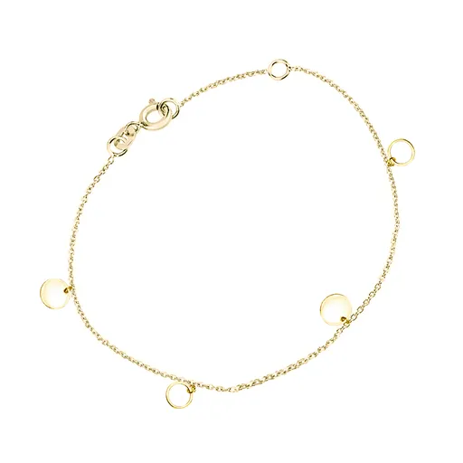 Cutie Jewellery Elegantní dámský náramek ze žlutého zlata Z0101-60-X-1