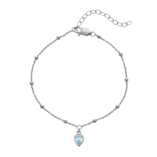 Hot Diamonds Náramek pro ženy narozené v březnu Silver Whisper SWB027