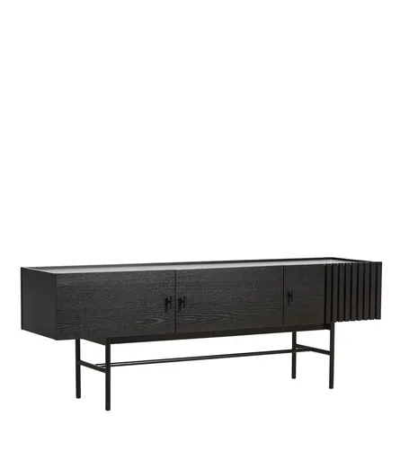 Komoda "Array", 150 x 53 cm, 2 varianty - Woud Varianta: dub, černý