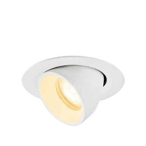 BIG WHITE (SLV) NUMINOS GIMBLE XS Stropní vestavné svítidlo, 3000 K, 55°, IP20, kulaté, bílé 1010060