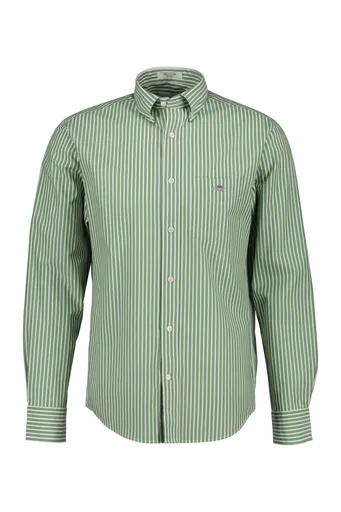 KOŠILE GANT REG CLASSIC POPLIN STRIPE SHIRT HERB GREEN