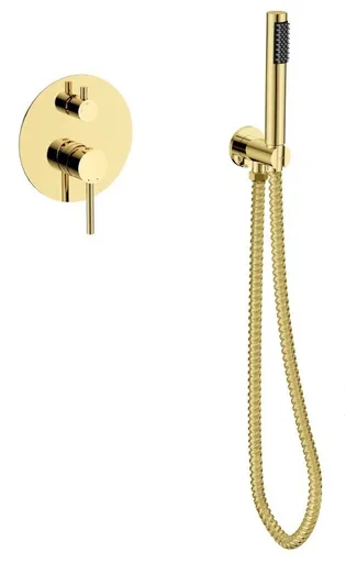 BESCO Podomítkový sprchový/vanový set VEO II zlatá BABWVSPZLII