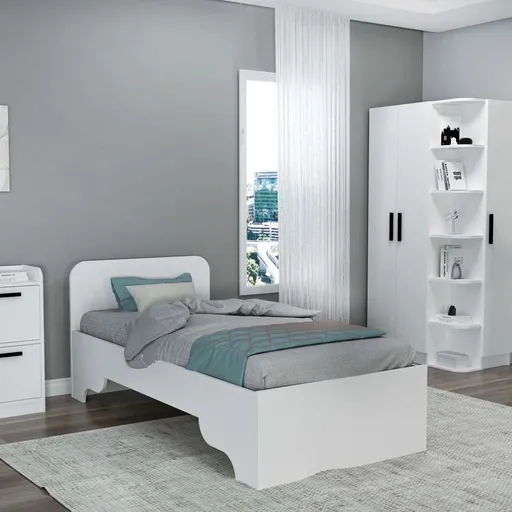 Rám jednolůžkové postele Luses - White