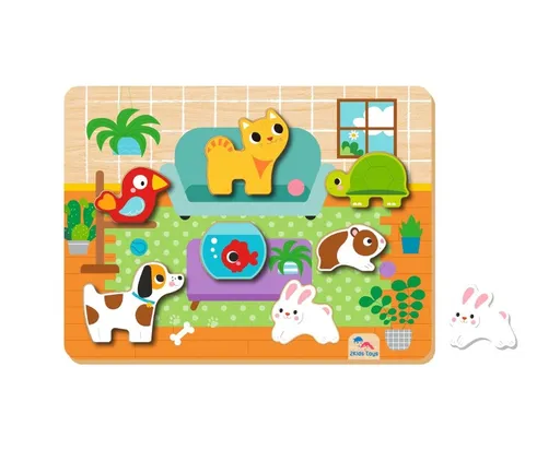 2Kids Toys Vkládací puzzle Mazlíčci 8 ks