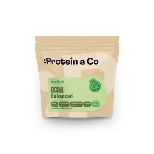 Protein a Co BCAA ENHANCED – komplex aminokyselin 500 g, Sour apple