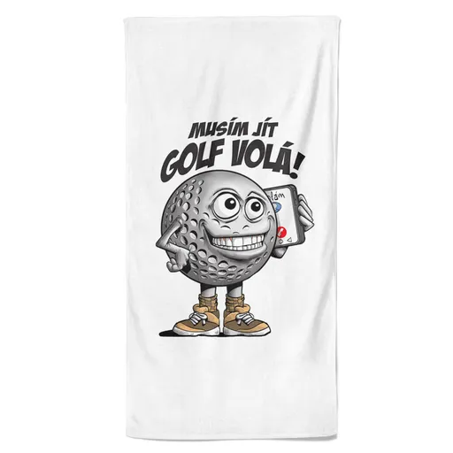 Osuška Golf volá (Velikost osušky: 100x170cm)