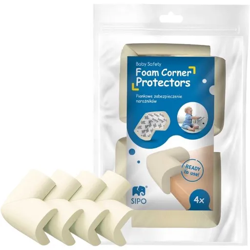 Sipo FOAM PROTECTORS 4KS Ochrana rohů a hran, bílá, velikost