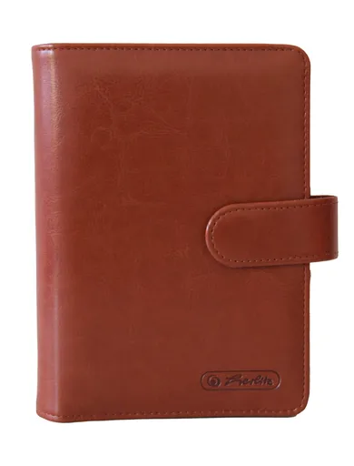 Obal na kroužkový diář a poznámkový blok A6, hnědý (poškozená)