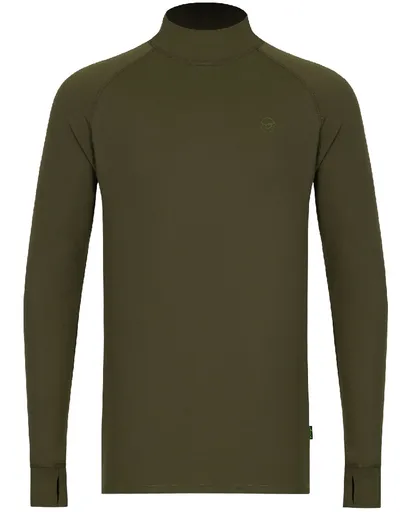 Korda termo prádlo mock neck thermal ls shirt dark olive - xl