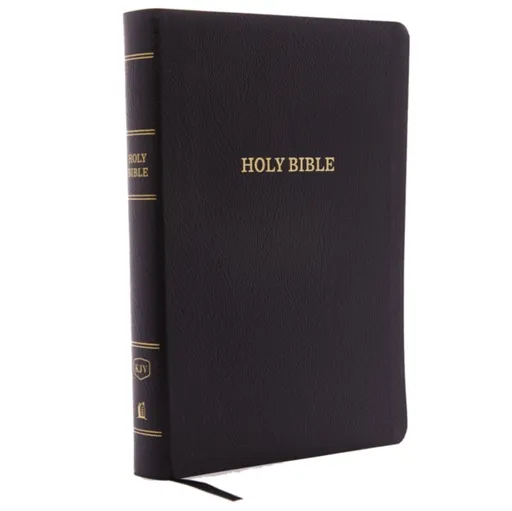 KJV Holy Bible: Giant Print with 53,000 Cross References, Black Bonded Leather, Red Letter, Comfort Print: King James Version - Thomas Nelson