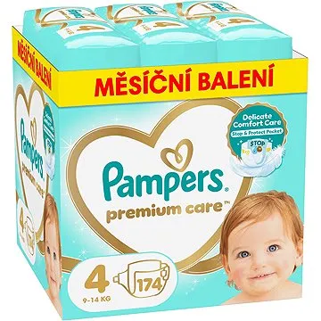 PAMPERS Premium Care vel. 4 (174 ks) (8006540855935)