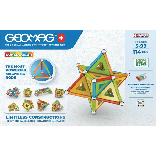 Geomag Supercolor recycled 114 dílků