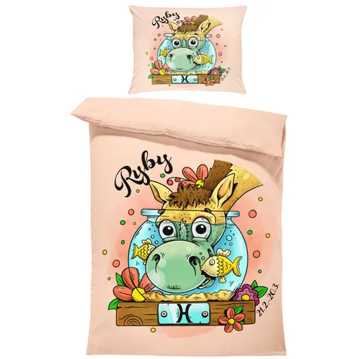 Povlečení Koňská znamení – ryby (Rozměr : 1x140/220 + 1x90/70)