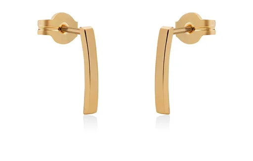 Brilio Půvabné peckové náušnice ze žlutého zlata 14/192.121/3