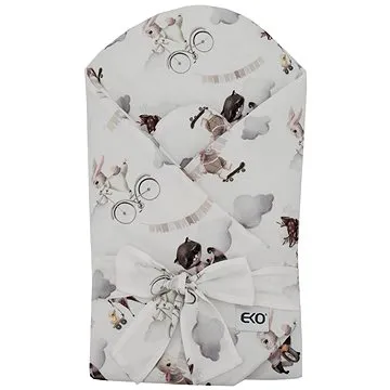 EKO Zavinovačka bambusová s potiskem a kokosovou vyjímatelnou vložkou Play World 75x75cm (5903636127842)