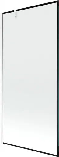 MEXEN/S Next vanová zástěna FIX 90 x 150, černá dekor, bílá 895-090-000-00-70-20