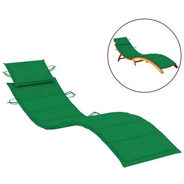 Poduška na zahradní lehátko zelená 186 x 58 x 4 cm  (314163)