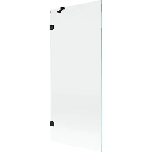 MEXEN/S Lunar vanová zástěna FIX 80 x 150, transparent, černá 897-080-000-70-00