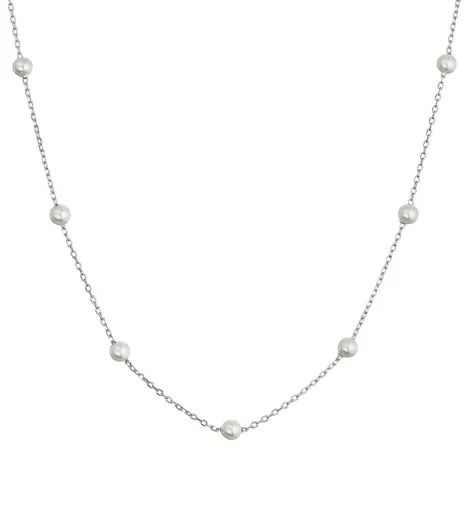 Evolution Group - Pavona Stříbrný náhrdelník se shell perličkami 12145.1
