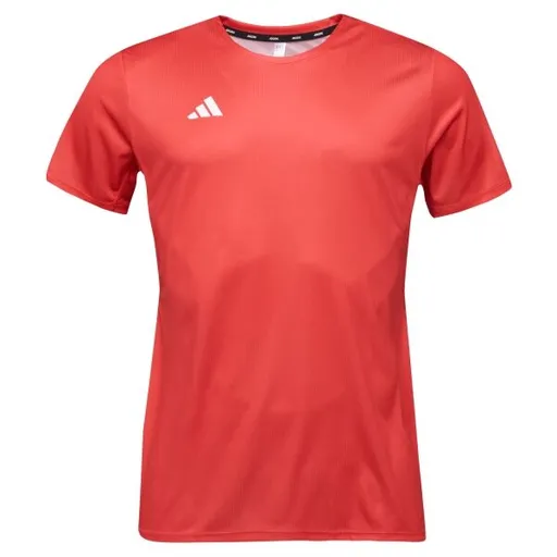 adidas CU RUN TEE SB M Pánské běžecké tričko, červená, velikost XXL